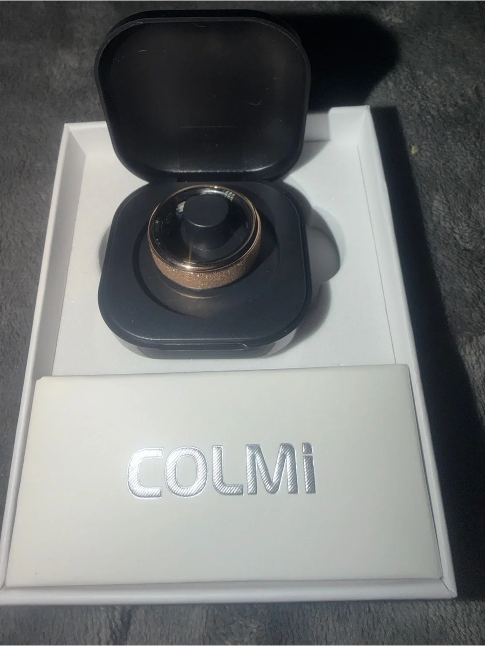 COLMI R10 Sports Tracking Smart Ring sz8 Rose Gold Tone